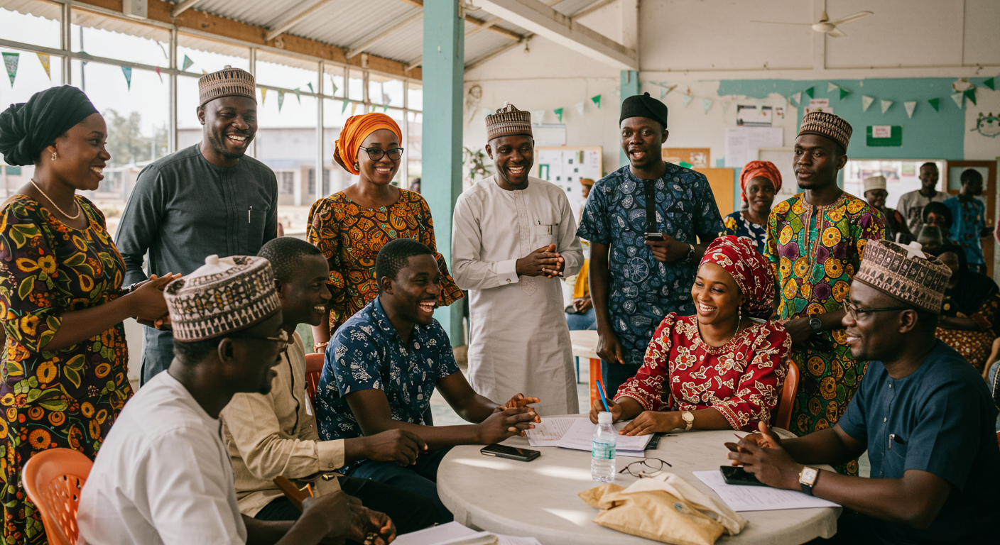 Team meeting in conference room